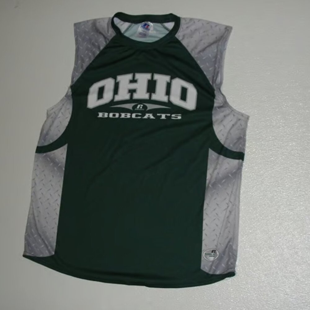 Ohio Bobcats Green Sleeveless Shirt size large